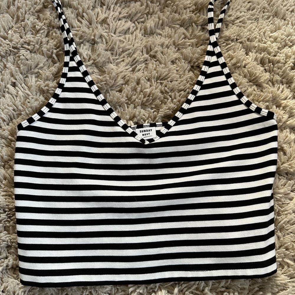 Aritzia Sunday Best striped tank, size Medium